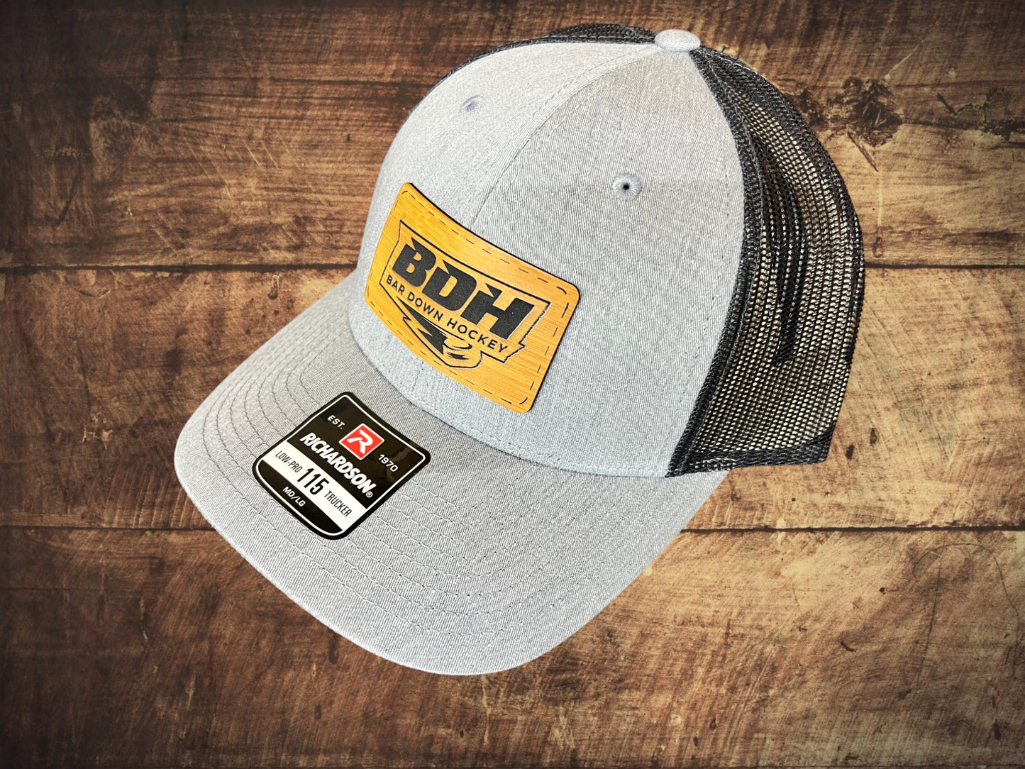 BDH Richardson 115 (Low-Profile) Grey/Black with a Bamboo Patch
