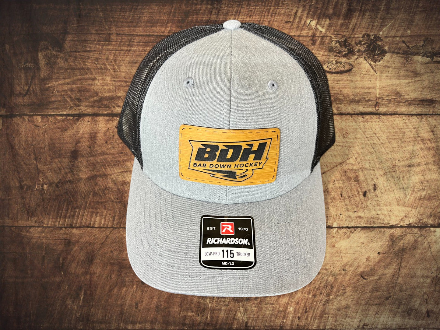 BDH Richardson 115 (Low-Profile) Grey/Black with a Bamboo Patch